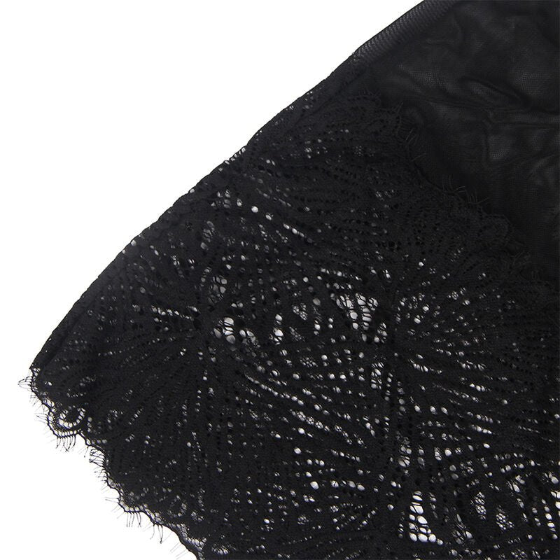 SUBBLIME - BABYDOLL COM ALAS DE RENDA AJUSTVEIS PRETO S/M - Toys "n" Us