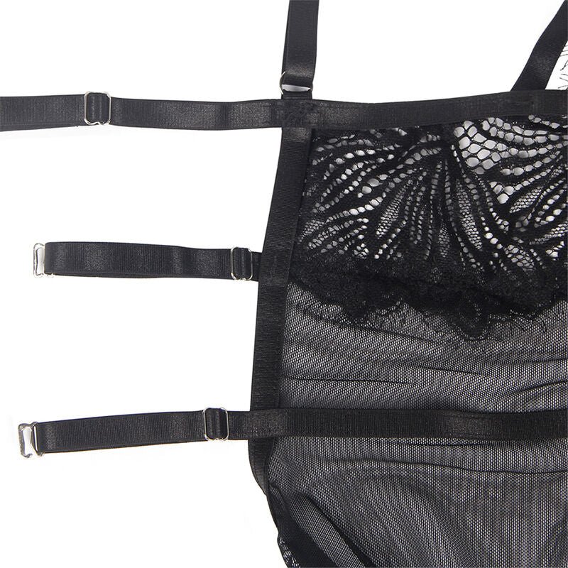SUBBLIME - BABYDOLL COM ALAS DE RENDA AJUSTVEIS PRETO S/M - Toys "n" Us