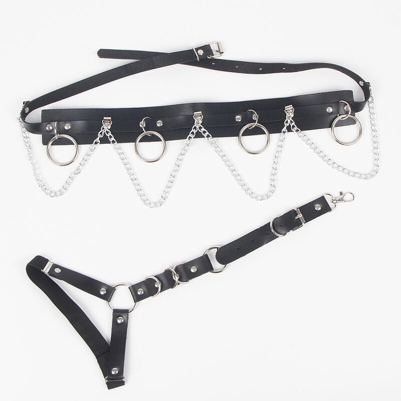 SUBBLIME - BELT AND GARTER HARNESS WITH RINGS AND CHAINDETAIL ONE SIZE - Toys "n" Us