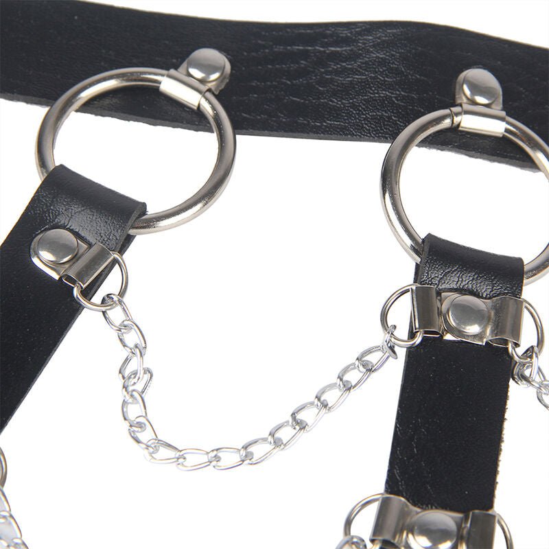 SUBBLIME - CHEST HARNESS LEATHER CHAINS BLACK ONE SIZE - Toys "n" Us