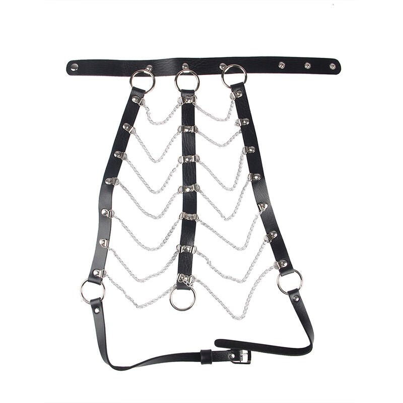 SUBBLIME - CHEST HARNESS LEATHER CHAINS BLACK ONE SIZE - Toys "n" Us