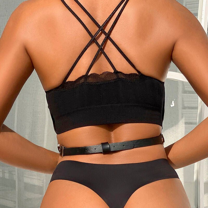 SUBBLIME - CHEST HARNESS LEATHER CHAINS BLACK ONE SIZE - Toys "n" Us