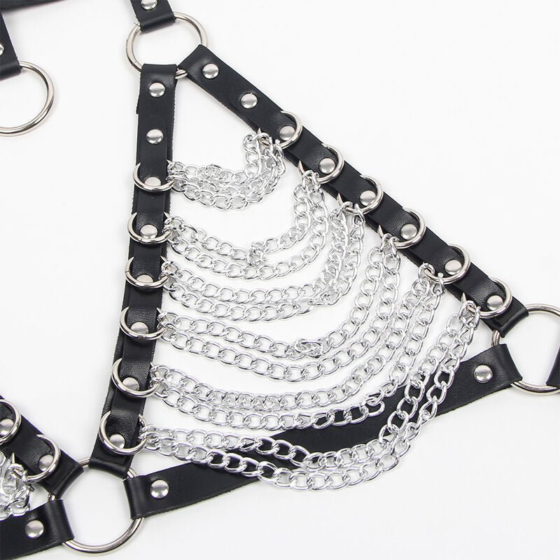 SUBBLIME - HARNESS BRA AND NECKLACE WITH CHAINS ONE SIZE - Toys "n" Us