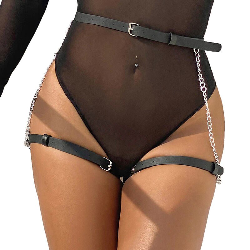 SUBBLIME - LEATHER BELT HARNESS BLACK ONE SIZE - Toys "n" Us