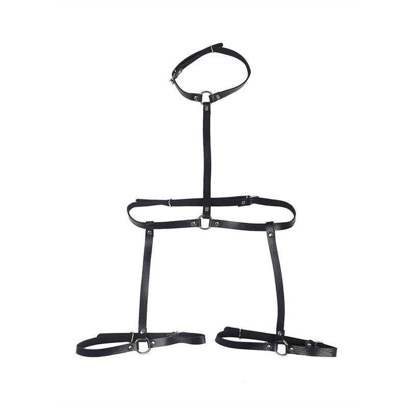 SUBBLIME - LEATHER BODY HARNESS BLACK ONE SIZE - Toys "n" Us