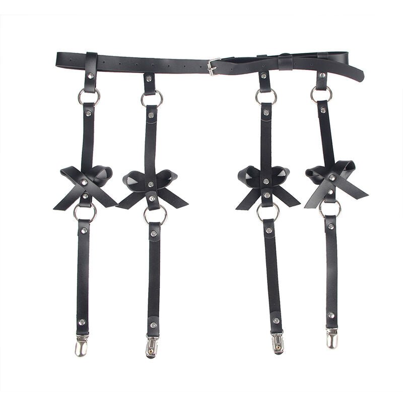 SUBBLIME - LEATHER CHAINLEG HARNESS BLACK ONE SIZE - Toys "n" Us