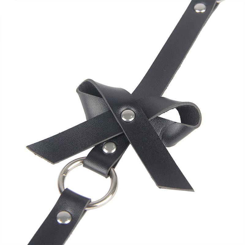 SUBBLIME - LEATHER CHAINLEG HARNESS BLACK ONE SIZE - Toys "n" Us
