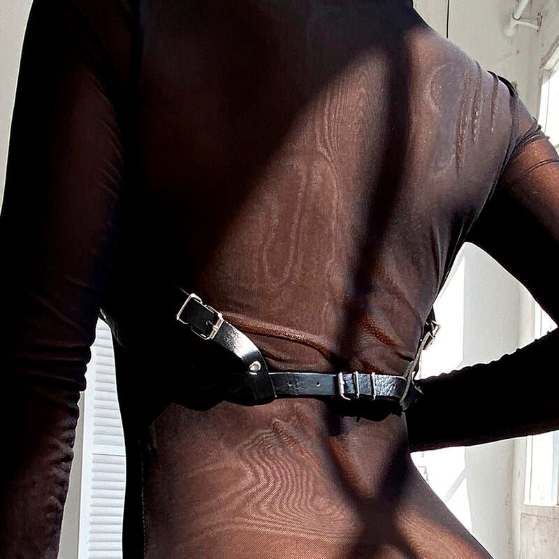 SUBBLIME - LEATHER CHEST HARNESS BLACK ONE SIZE - Toys "n" Us