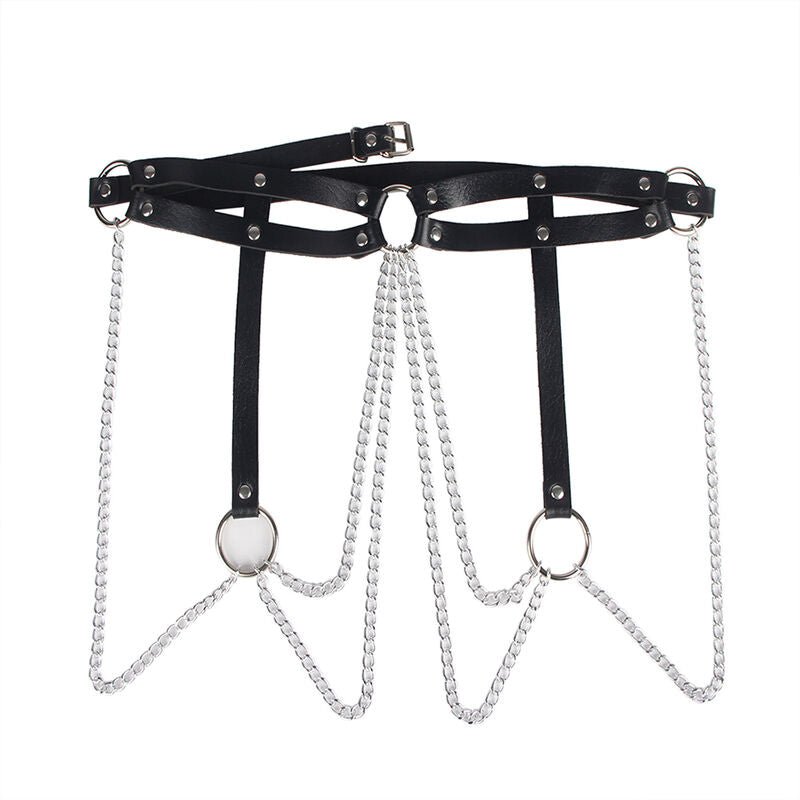SUBBLIME - LEATHER RING CHAINBELT BLACK ONE SIZE - Toys "n" Us