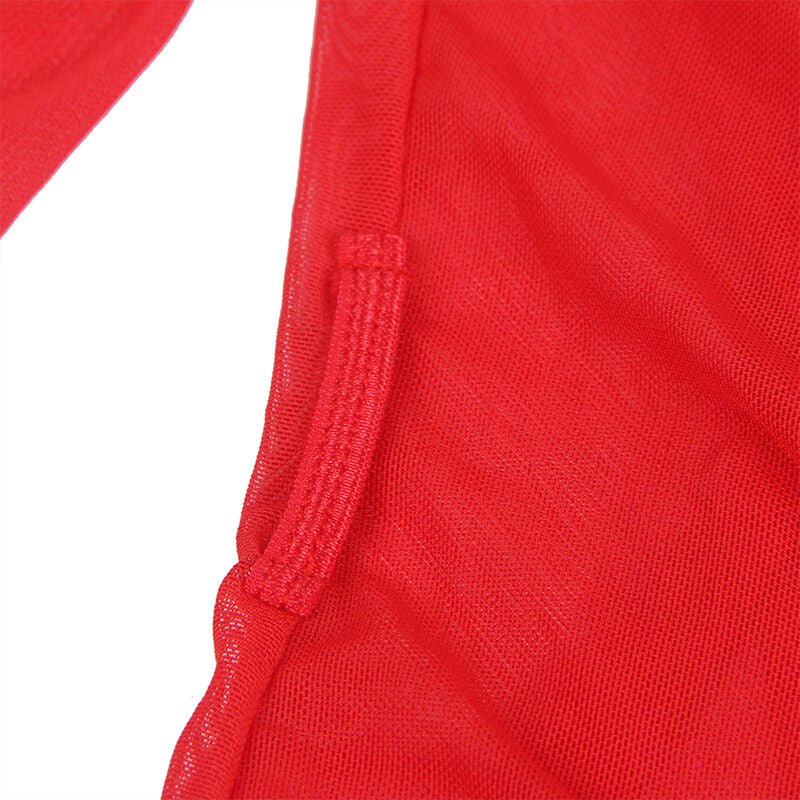 SUBBLIME - ROBE EM TECIDO TRANSPARENTE COM DETALHE DE RENDA VERMELHO S/M - Toys "n" Us