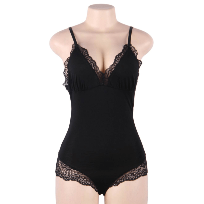 SUBBLIME - TEDDY PRETO FLORAL DETALHE DE RENDA S/M - Toys "n" Us