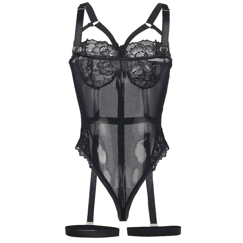 SUBBLIME - TEDDY WITH GARTER STRAP DETAIL CHEST BLACK L/XL - Toys "n" Us