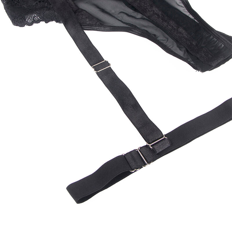 SUBBLIME - TEDDY WITH GARTER STRAP DETAIL CHEST BLACK L/XL - Toys "n" Us