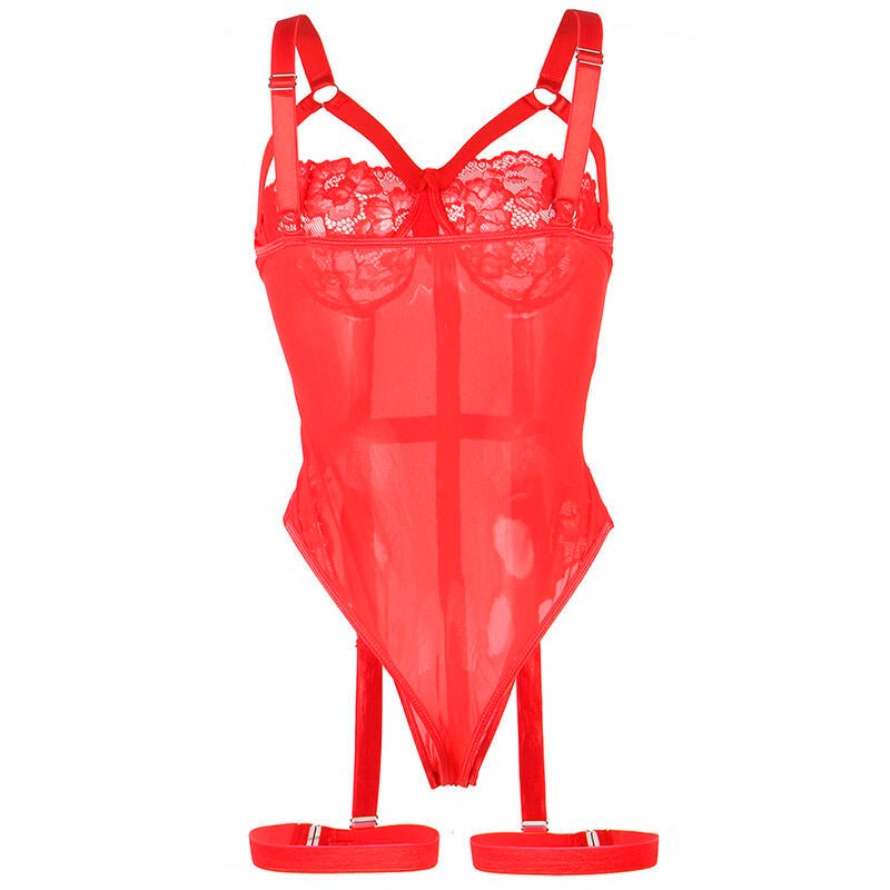 SUBBLIME - TEDDY WITH GARTER STRAP DETAIL CHEST RED L/XL - Toys "n" Us
