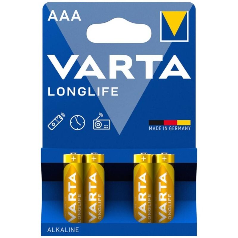 VARTA - LONGLIFE ALKALINE AAA BATTERY LR03 BLISTER*4 - Toys "n" Us