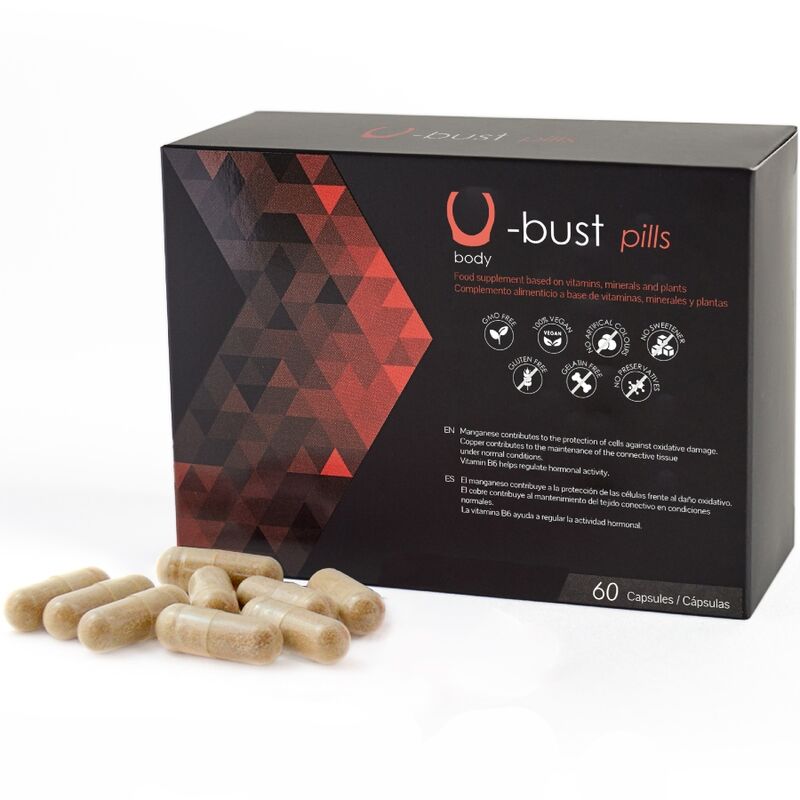 500 COSMETICS - U - BUST BREAST ENLARGEMENT CAPSULES - 60 CAPSULES - Toys "n" Us