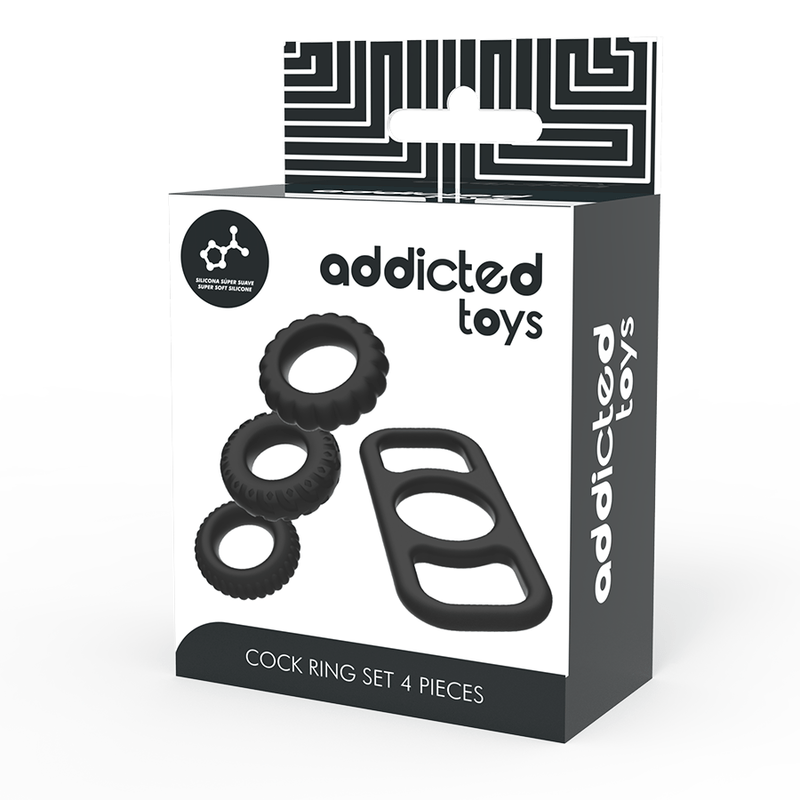 ADDICTED TOYS - CONJUNTO DE ANÉIS DE GALO 4 PEAS - Toys "n" Us