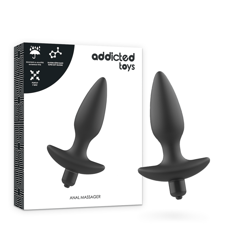 ADDICTED TOYS - MASSAGER PLUG ANAL COM VIBRAO PRETO - Toys "n" Us