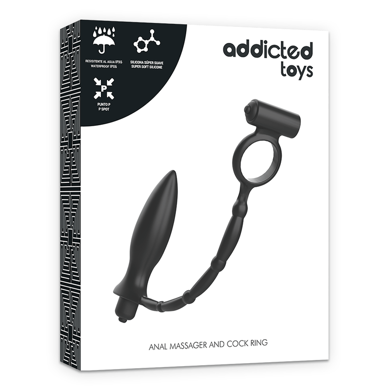 ADDICTED TOYS - PLUG ANAL COM ANEL VIBRATÓRIO - Toys "n" Us