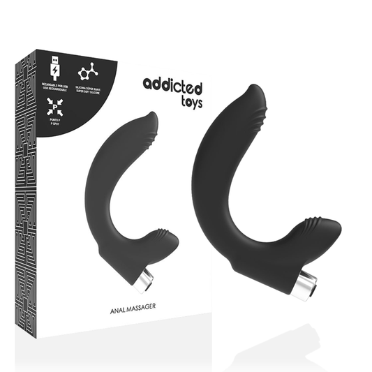 ADDICTED TOYS - VIBRADOR PROSTTICO RECARREGVEL MODELO 7 - PRETO - Toys "n" Us