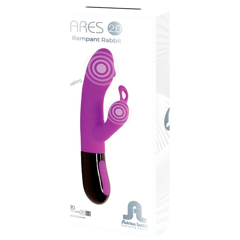 ADRIEN LASTIC - ARES 2.0 RABBIT VIBRATOR VIOLET - Toys "n" Us