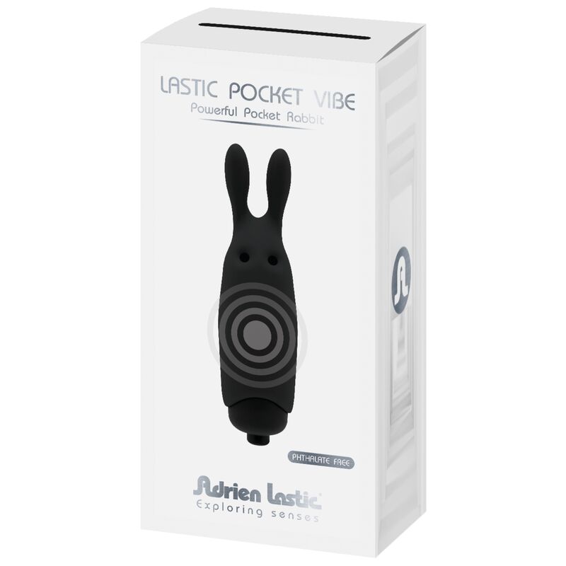 ADRIEN LASTIC - LASTIC POCKET BLACK RABBIT VIBRATOR - Toys "n" Us
