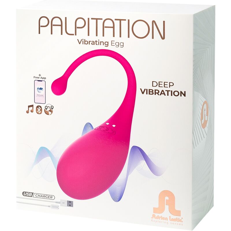ADRIEN LASTIC - PALPITATION VIBRATING EGG PINK - FREE APP - Toys "n" Us