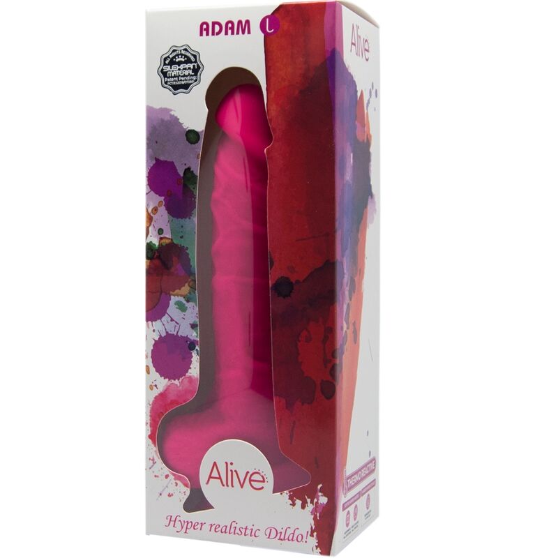 ALIVE - ADAM L REALISTIC PENIS FUCHSIA 19 CM - Toys "n" Us