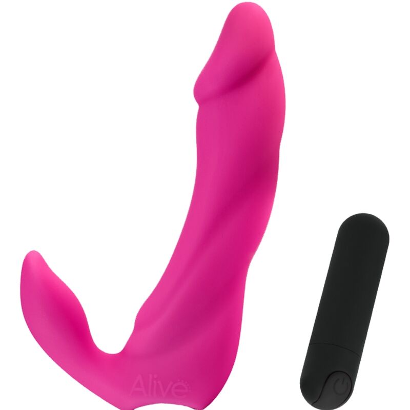 ALIVE - BIFUN PRO VIBRATOR DILDO PINK 14.9 CM - Toys "n" Us