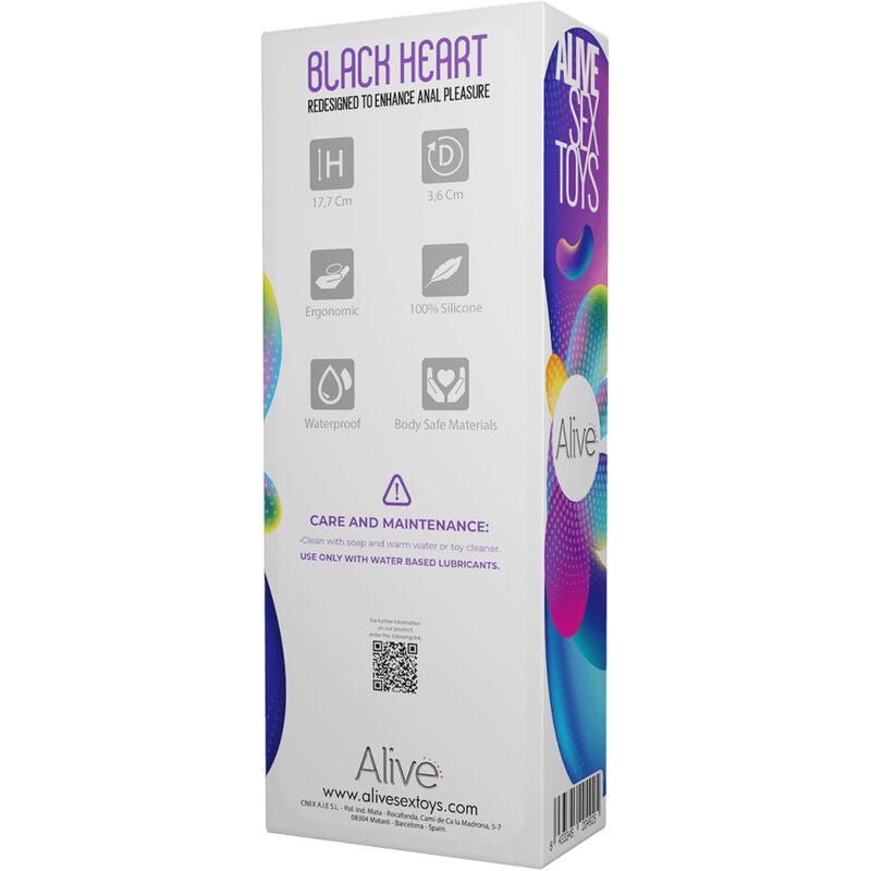 ALIVE - BLACK HEART TEAL ANAL STIMULATOR - Toys "n" Us