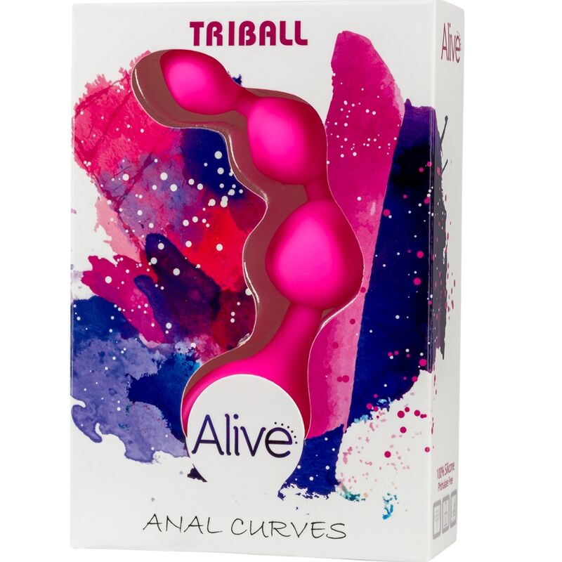 ALIVE - TRIBALL PINK SILICONE ANAL BALLS 15 CM - Toys "n" Us