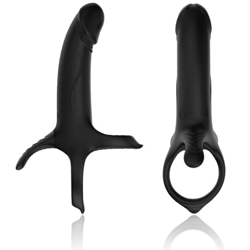 ARMONY - DILDO COM ANEL E VIBRADOR PRETO - Toys "n" Us