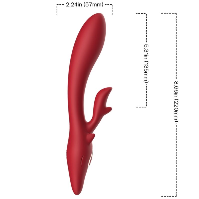 ARMONY - ELK VIBRADOR COELHO CURVADO VERMELHO - Toys "n" Us