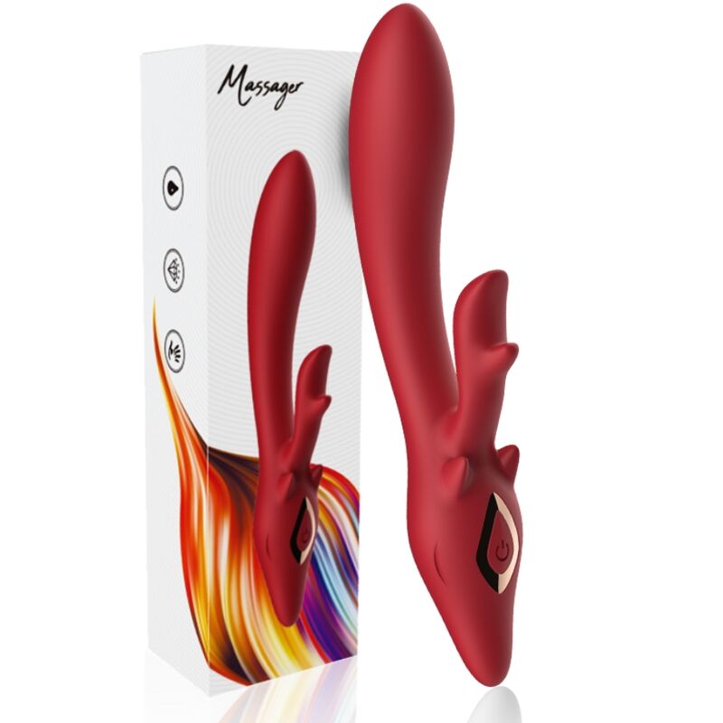 ARMONY - ELK VIBRADOR COELHO CURVADO VERMELHO - Toys "n" Us