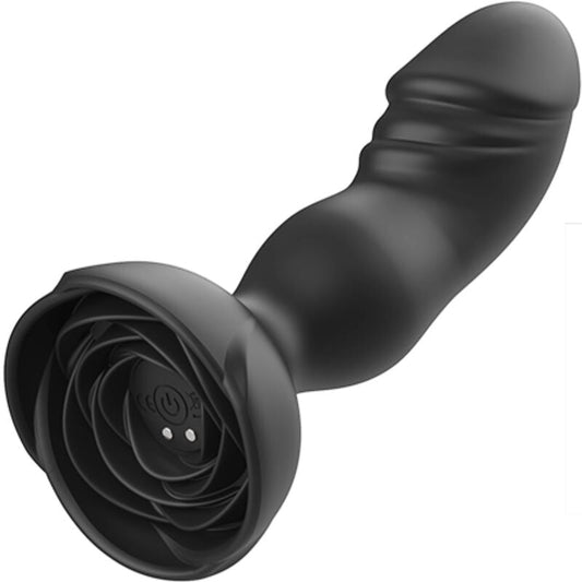 ARMONY - EXTREME A BLOOM ROSE VIBRATOR & ANAL PLUG REMOTE CONTROL BLACK - Toys "n" Us