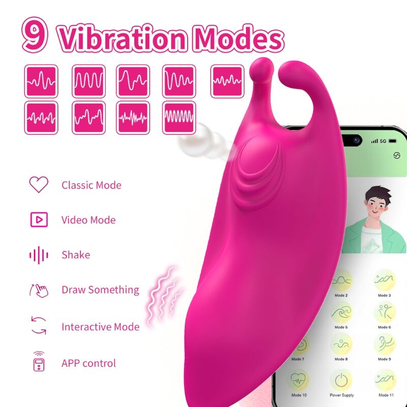 ARMONY - HONEYBEE WEARABLE CALÇAS VIBRADOR G - SPOT FÚCSIA - APLICATIVO GRATUITO - Toys "n" Us