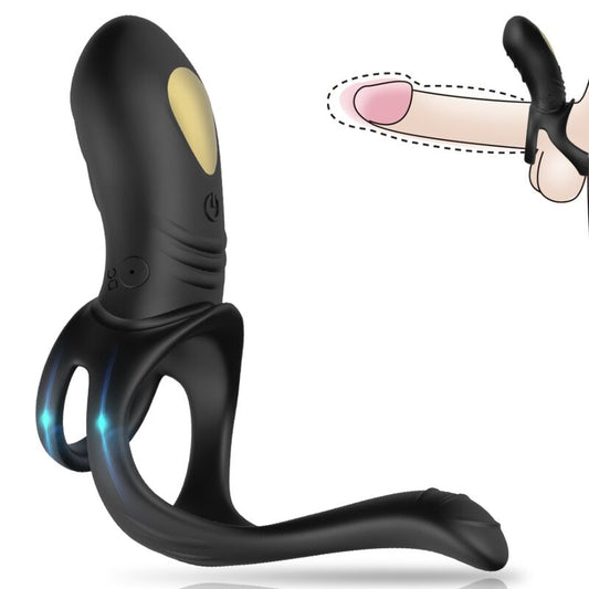 ARMONY - JOY JUMPER RING VIBRADOR PARA CASAIS E PLUG ANAL PRETO - Toys "n" Us