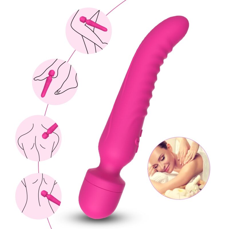 ARMONY - MASSAGER MISSÃO E VIBRADOR EFEITO DE CALOR FÚCSIA - Toys "n" Us