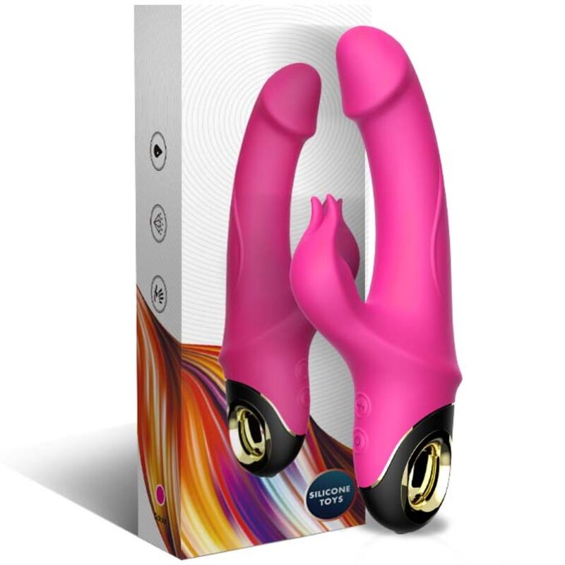 ARMONY - METEROR DILDO VIBRADOR COELHO ROTATOR FÚCSIA - Toys "n" Us