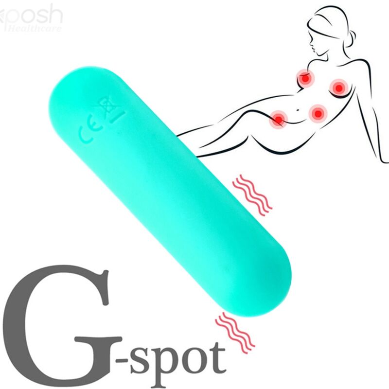 ARMONY - SPLASH HAHA VIBRATOR BULLET SILICONE 10 VIBRATIONS 75 X 19 CM GREEN - Toys "n" Us