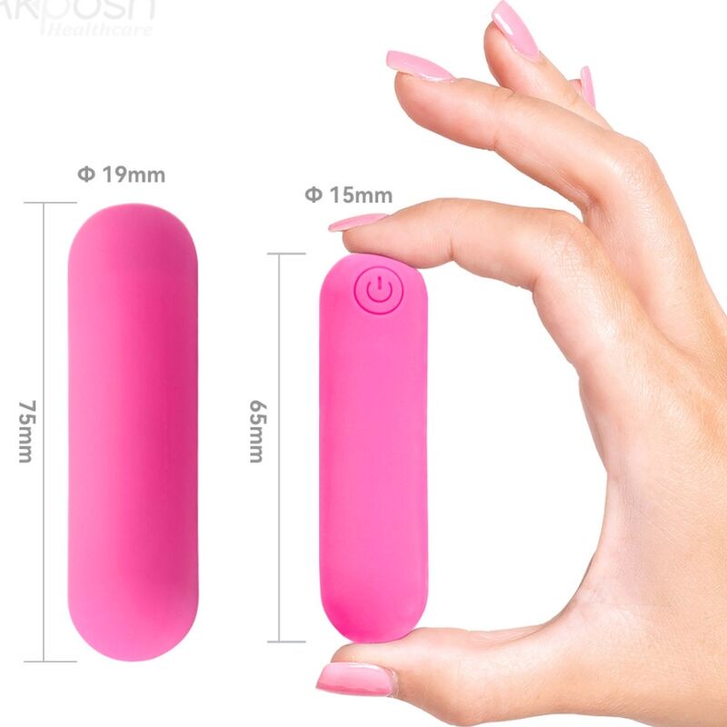 ARMONY - SPLASH HAHA VIBRATOR BULLET SILICONE 10 VIBRATIONS 75 X 19 CM PINK - Toys "n" Us