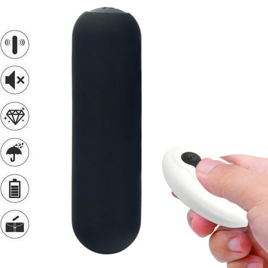 ARMONY - SPLASH JOIE VIBRATOR BULLET SILICONE REMOTE CONTROL 10 VIBRATIONS 75 X 19 CM BLACK - Toys "n" Us