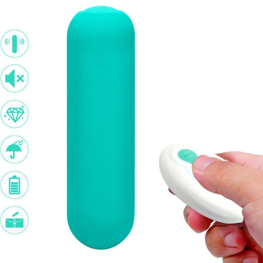 ARMONY - SPLASH JOIE VIBRATOR BULLET SILICONE REMOTE CONTROL 10 VIBRATIONS 75 X 19 CM GREEN - Toys "n" Us
