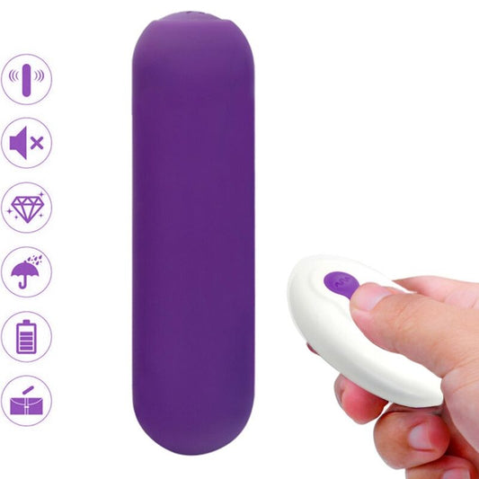 ARMONY - SPLASH JOIE VIBRATOR BULLET SILICONE REMOTE CONTROL 10 VIBRATIONS 75 X 19 CM PURPLE - Toys "n" Us