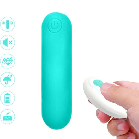 ARMONY - SPLASH JOLINE VIBRATOR BULLET SILICONE REMOTE CONTROL 10 VIBRATIONS 65 X 15 CM GREEN - Toys "n" Us