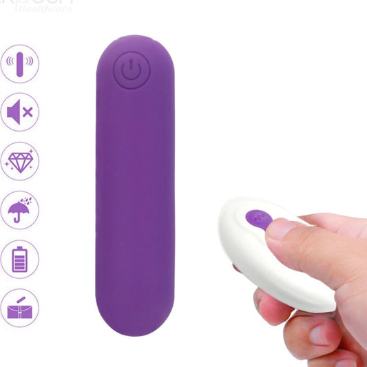 ARMONY - SPLASH JOLINE VIBRATOR BULLET SILICONE REMOTE CONTROL 10 VIBRATIONS 6.5 X 1.5 CM PURPLE - Toys "n" Us