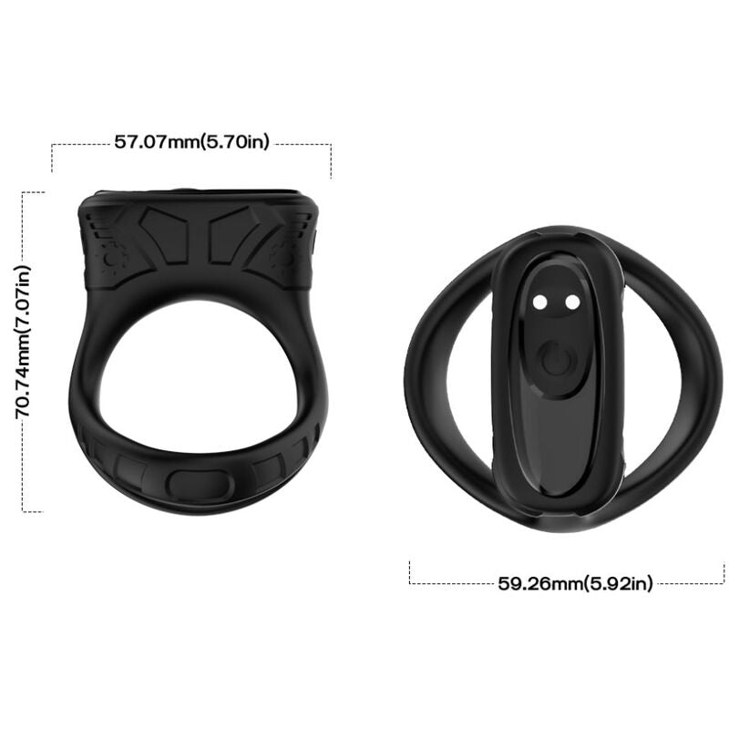 ARMONY - VIBRADOR DE ANEL E MULTPOSIÇÃO PRETO - Toys "n" Us