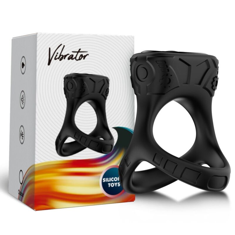 ARMONY - VIBRADOR DE ANEL E MULTPOSIÇÃO PRETO - Toys "n" Us