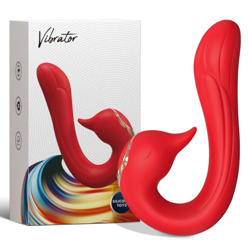 ARMONY - VIBRADOR DELFIN MULTIPOSIÇÃO E EFEITO DE CALOR VERMELHO - Toys "n" Us