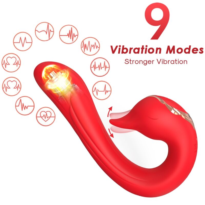 ARMONY - VIBRADOR DELFIN MULTIPOSIÇÃO E EFEITO DE CALOR VERMELHO - Toys "n" Us